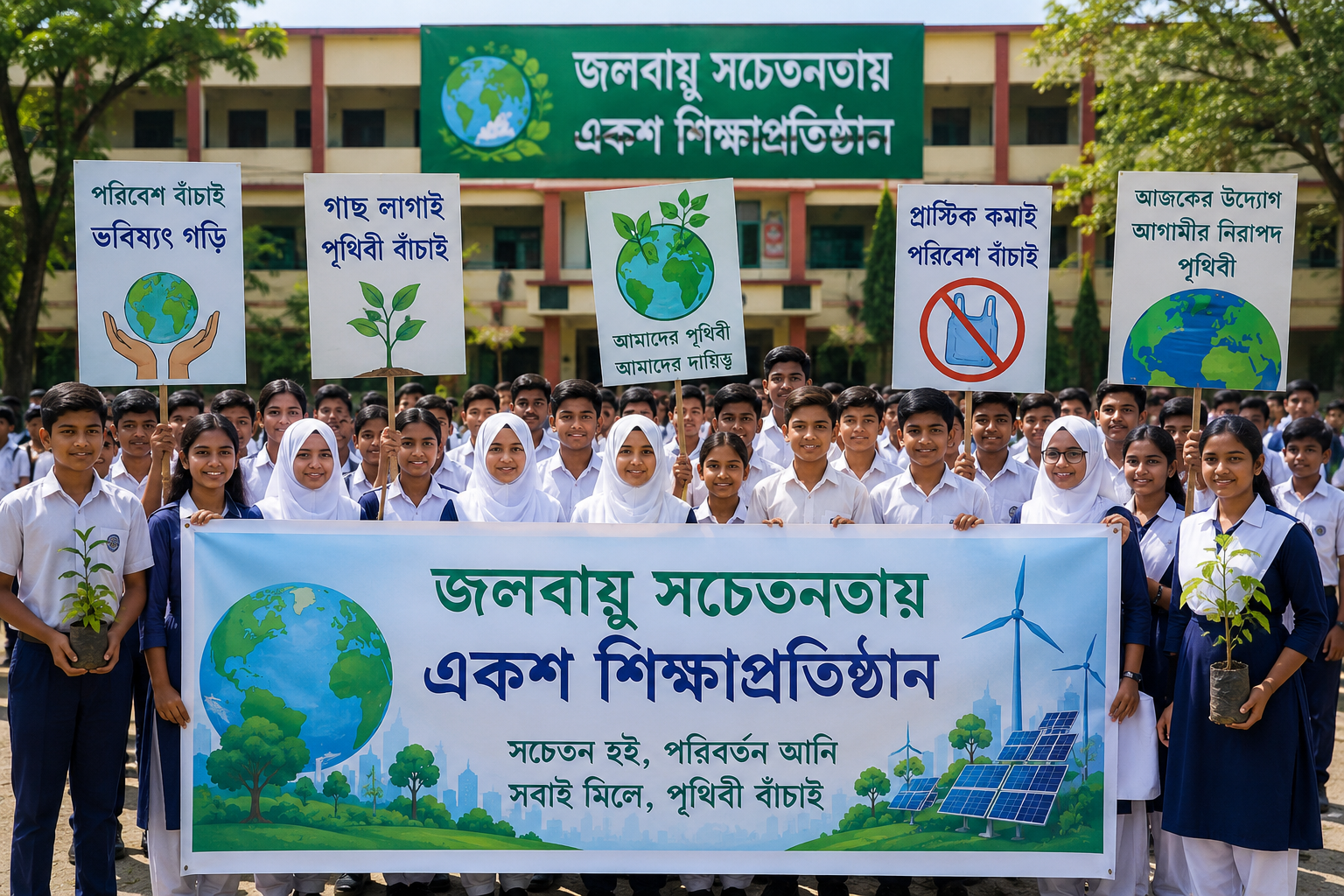 জলবায়ু সচেতনতায় একশ শিক্ষাপ্রতিষ্ঠান নির্বাচনে তথ্য আহ্বান